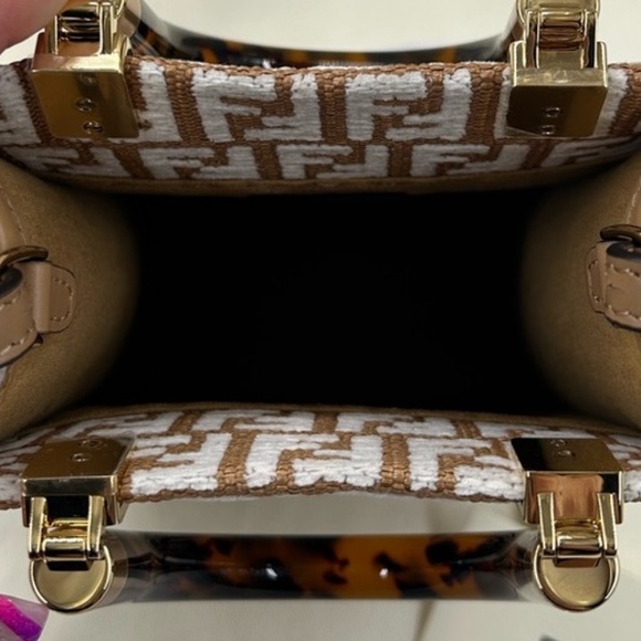 Fendi Sunshine Mini Shopper Tote NWT RARE SOLD OUT CURRENT - Picture 8 of 12